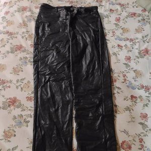 Black Leather Fashion Nova Pants